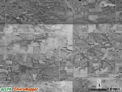 Bellair township, Iowa satellite photo by USGS