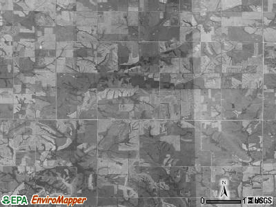 Gay township, Iowa satellite photo by USGS
