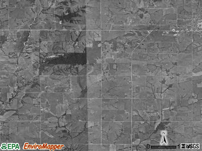 Rice township, Iowa satellite photo by USGS