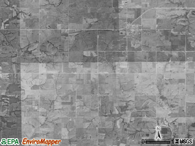 Athens township, Iowa satellite photo by USGS