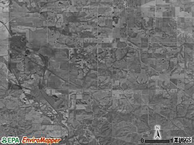 Wells township, Iowa satellite photo by USGS