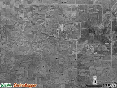 Fabius township, Iowa satellite photo by USGS