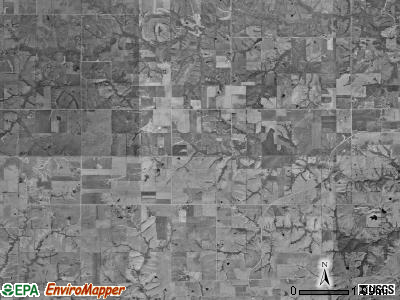 Franklin township, Iowa satellite photo by USGS