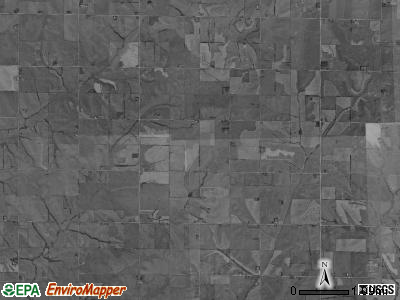 Locust Grove township, Iowa satellite photo by USGS