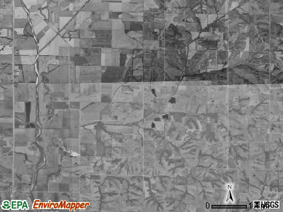 Buchanan township, Iowa satellite photo by USGS