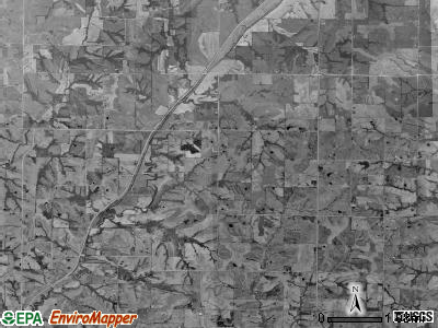 Ross township, Iowa satellite photo by USGS