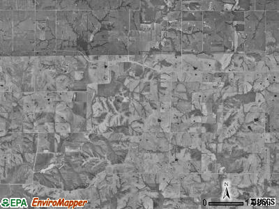 Lotts Creek township, Iowa satellite photo by USGS