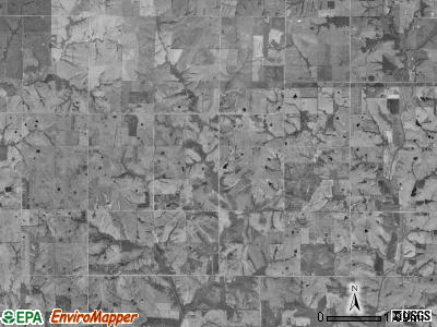 Riley township, Iowa satellite photo by USGS