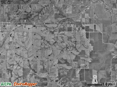 New Buda township, Iowa satellite photo by USGS