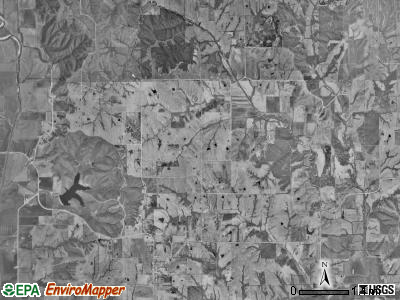 Hamilton township, Iowa satellite photo by USGS