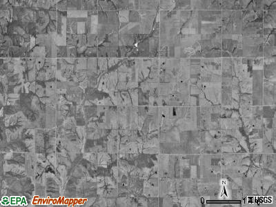 Howard township, Iowa satellite photo by USGS