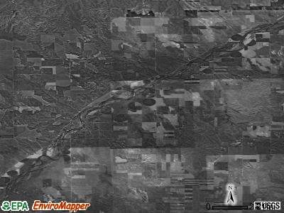 Calhoun township, Kansas satellite photo by USGS
