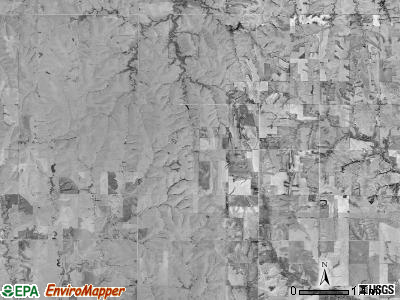 German township, Kansas satellite photo by USGS