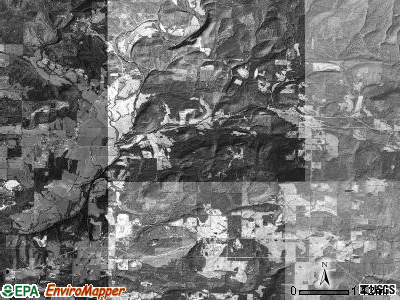 Hickey township, Arkansas satellite photo by USGS