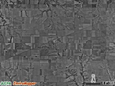 Albion township, Kansas satellite photo by USGS