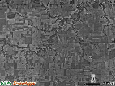 Rose Creek township, Kansas satellite photo by USGS