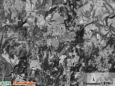 Jasper township, Arkansas satellite photo by USGS