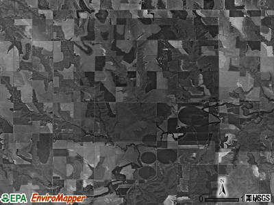 Harlan township, Kansas satellite photo by USGS