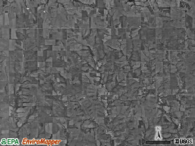 Lowe township, Kansas satellite photo by USGS