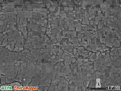 Independence township, Kansas satellite photo by USGS