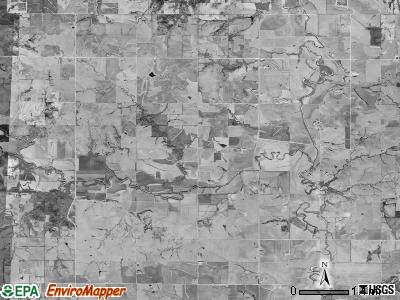 Nemaha township, Kansas satellite photo by USGS
