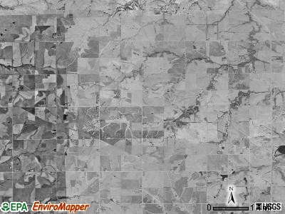 Berwick township, Kansas satellite photo by USGS