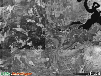 Choctaw township, Arkansas satellite photo by USGS