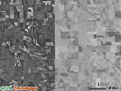 Crystal township, Kansas satellite photo by USGS