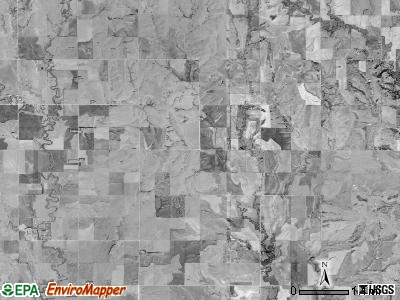 Swan township, Kansas satellite photo by USGS