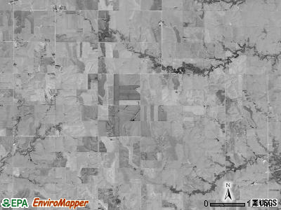 Cora township, Kansas satellite photo by USGS