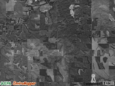 Roosevelt township, Kansas satellite photo by USGS