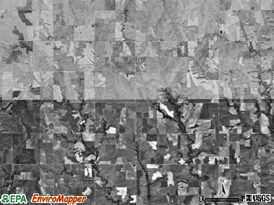 Dayton township, Kansas satellite photo by USGS