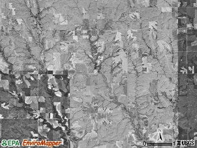 Greenwood township, Kansas satellite photo by USGS
