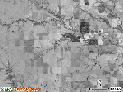 White Rock township, Kansas satellite photo by USGS