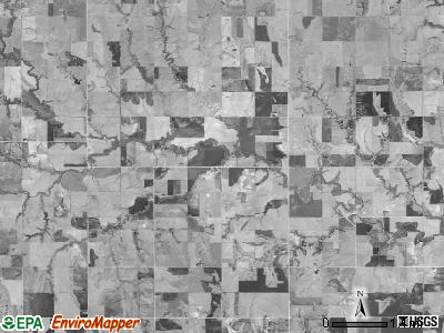 White Mound township, Kansas satellite photo by USGS