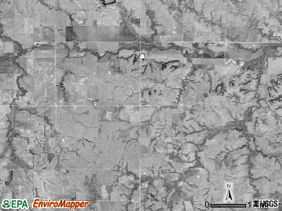 Holmwood township, Kansas satellite photo by USGS