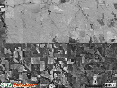 Prairie View township, Kansas satellite photo by USGS