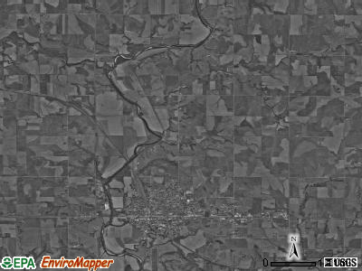Marysville township, Kansas satellite photo by USGS