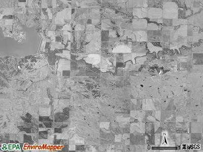 Sinclair township, Kansas satellite photo by USGS