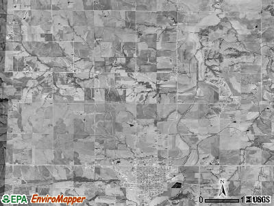 Richmond township, Kansas satellite photo by USGS