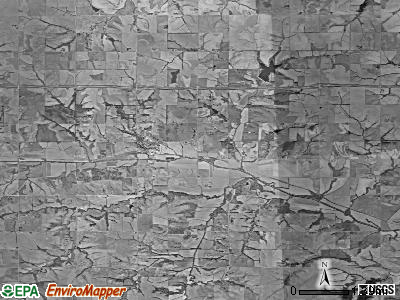 Robinson township, Kansas satellite photo by USGS