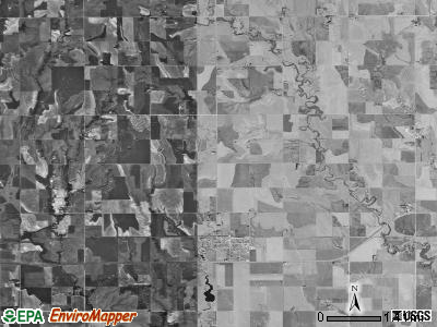 Plum township, Kansas satellite photo by USGS