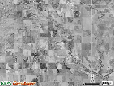 Lane township, Kansas satellite photo by USGS