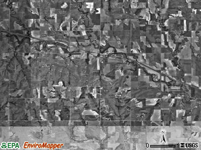 Mound township, Kansas satellite photo by USGS