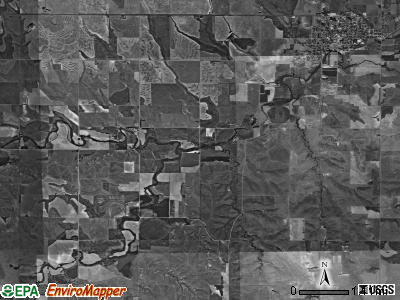 Oberlin township, Kansas satellite photo by USGS