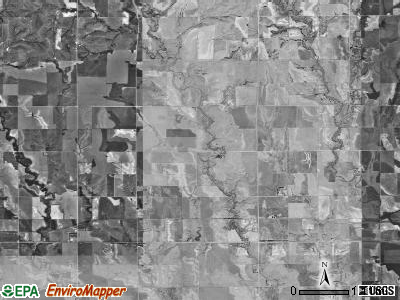 Arcade township, Kansas satellite photo by USGS