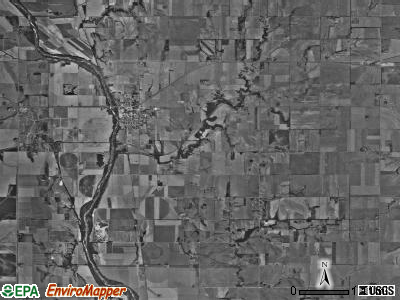 Scandia township, Kansas satellite photo by USGS