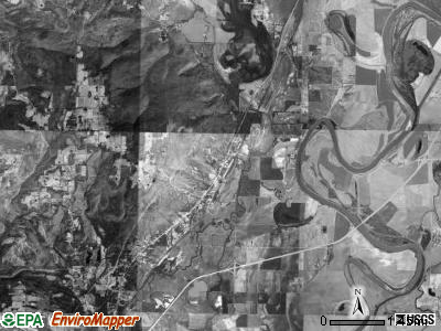 Glaize township, Arkansas satellite photo by USGS
