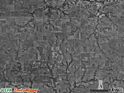 Richland township, Kansas satellite photo by USGS