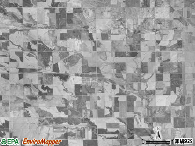 Grant township, Kansas satellite photo by USGS